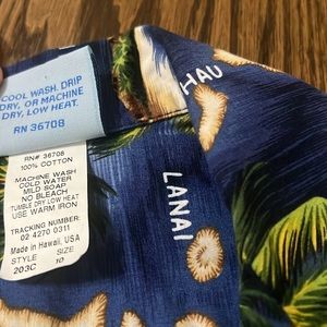 Tropic island BLUE HAWAIIAN SHIRT